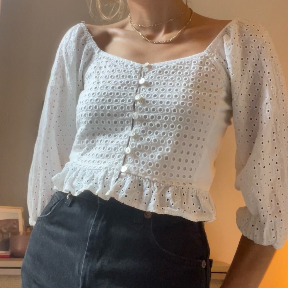 Mini Top Romantic Eyelet